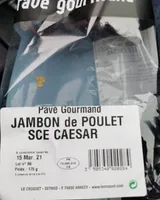 Sandwich jambon de poulet sce caesar