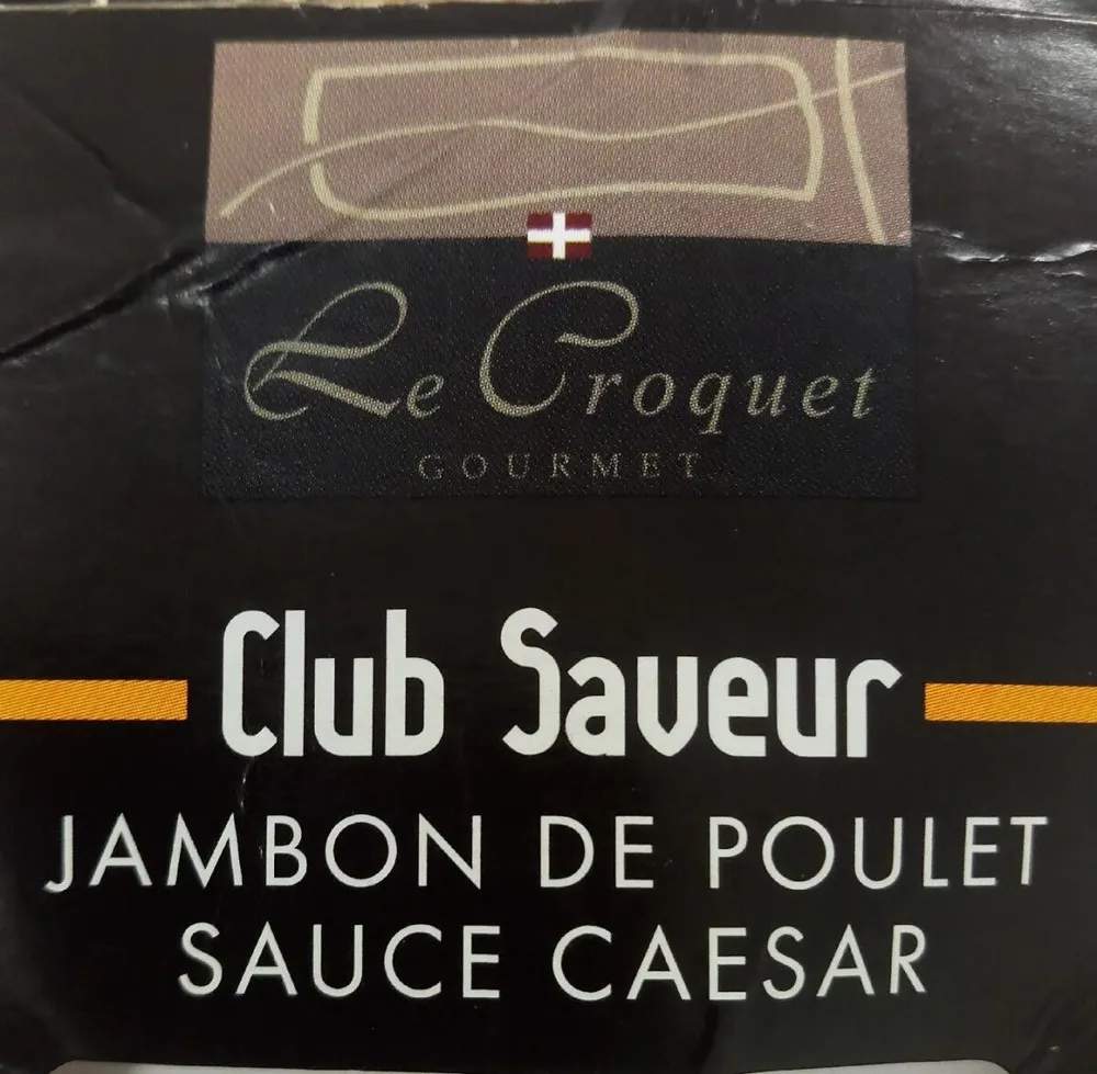 Sandwich jambon de poulet sauce caesar