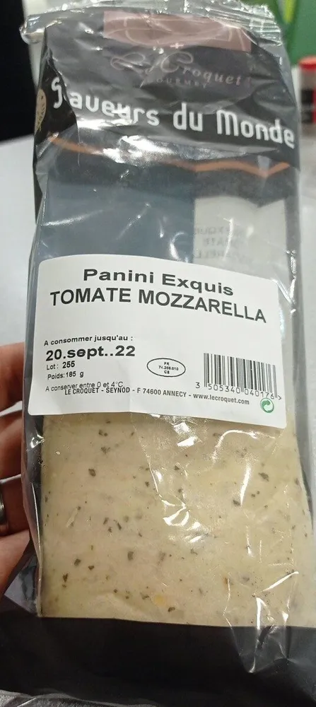 Panini exquis tomate mozzarella