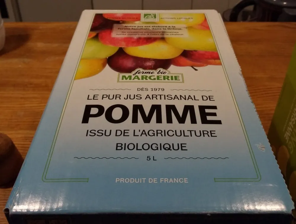 Le pur jus artisanale de Pomme