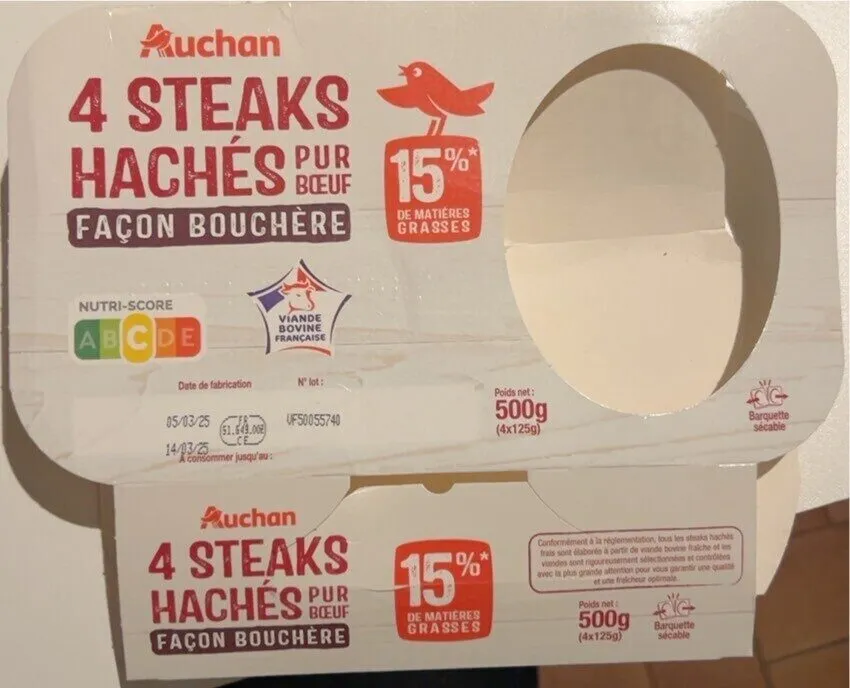 Steack Haché Pur Boeuf ( Façon Bouchère )