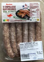 6 chipolatas supérieures aux herbes