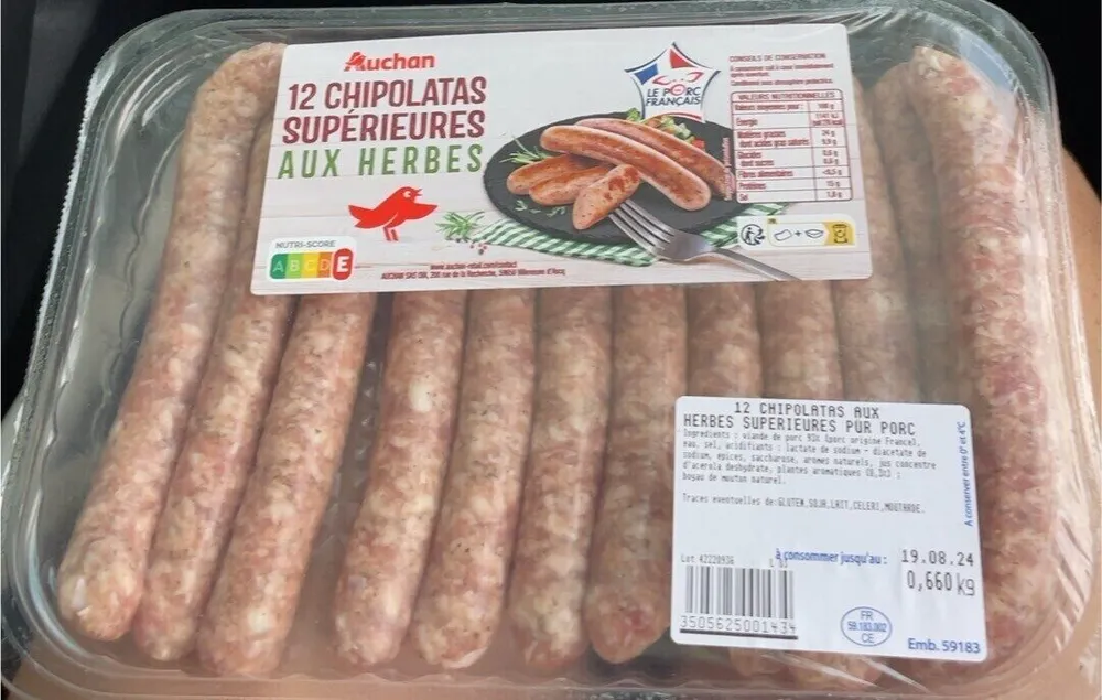 Chipolatas superieures aux herbes