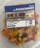 Tartare de saumon et legumes du soleil