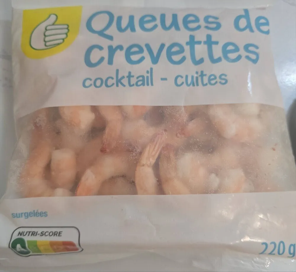 Queues de crevettes cocktail - cuite