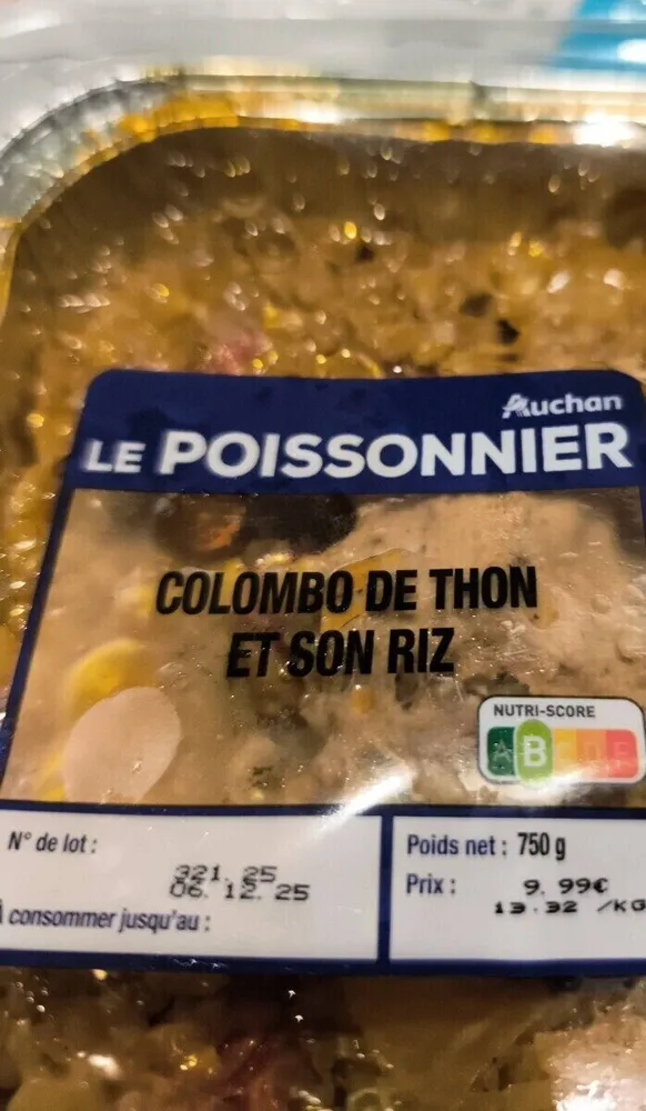 Colombo de thon et son riz