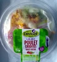 Salade poulet crudités, sauce caesar