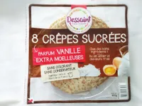Crêpes sucrées parfum vanille