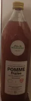 Le pur jus artisanal de pomme fraise