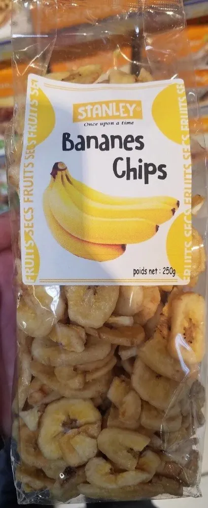 Banane séchée chips
