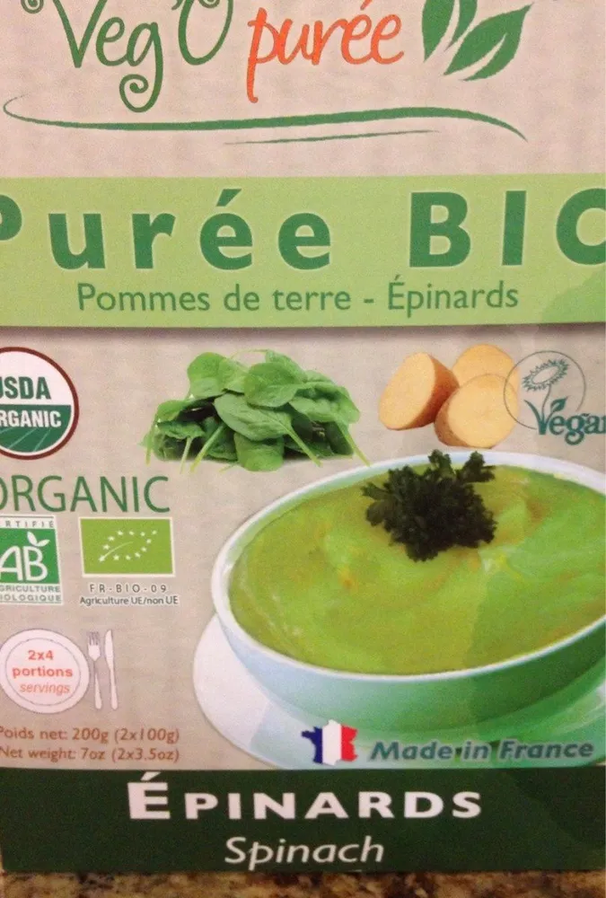 Puree pommes de terre epinards