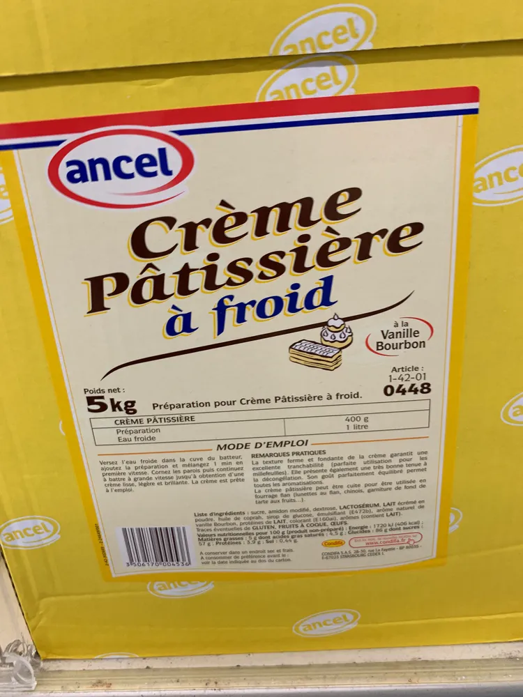 Crème pâtissière à froid