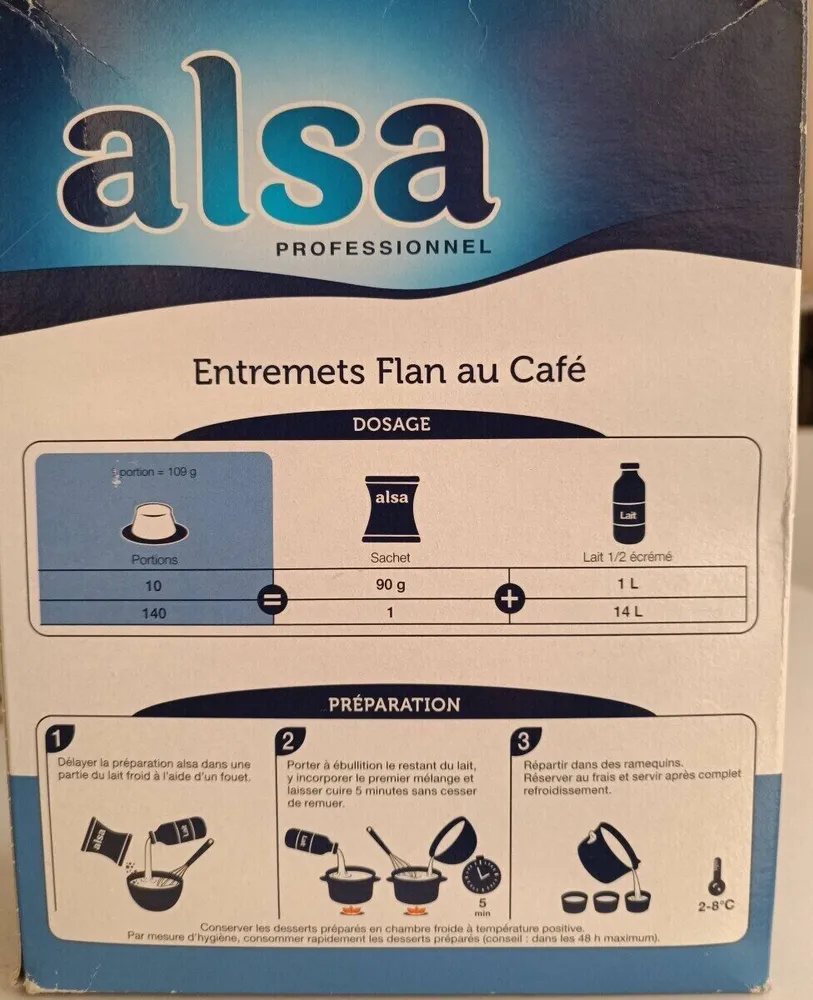 Entremet flan au café