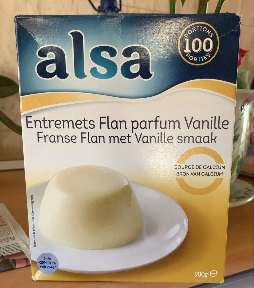 Entremets flan parfum vanille