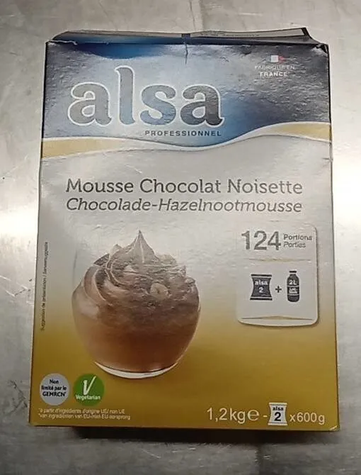 Mousse chocolat noisettes