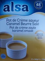 Pot de crème saveur caramel beurre salé