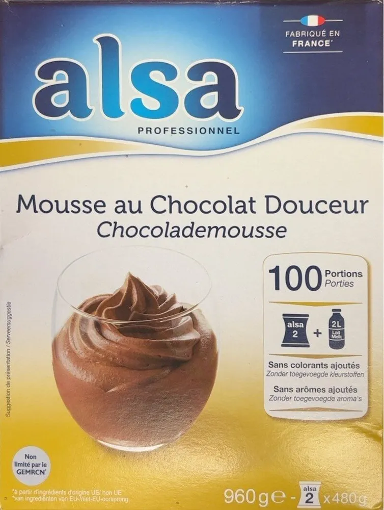 Mousse au chocolat douceur