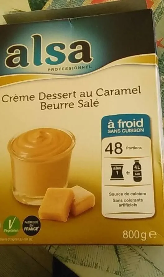 Crème dessert au caramel  beurre salé