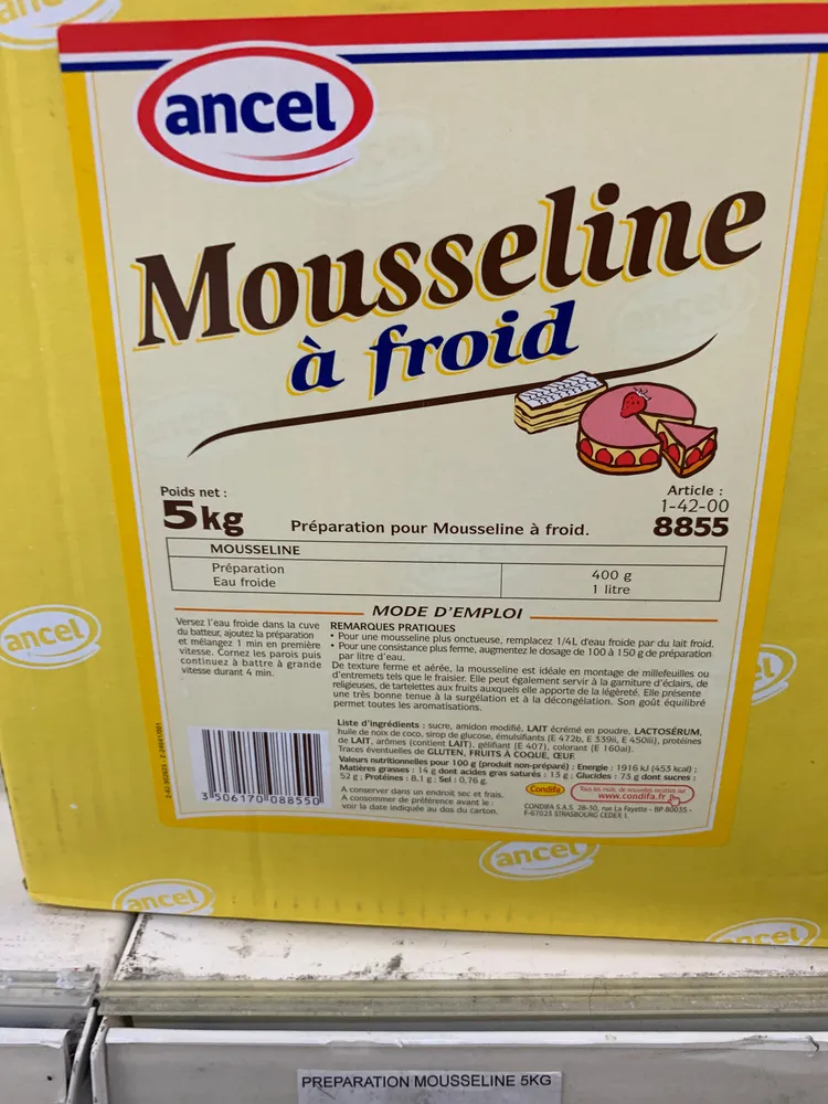 Mousseline à froid