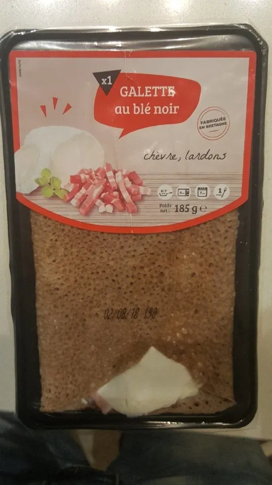 Galette chèvre lardons