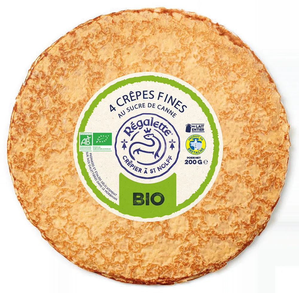 Crêpes fines bio au sucre de canne