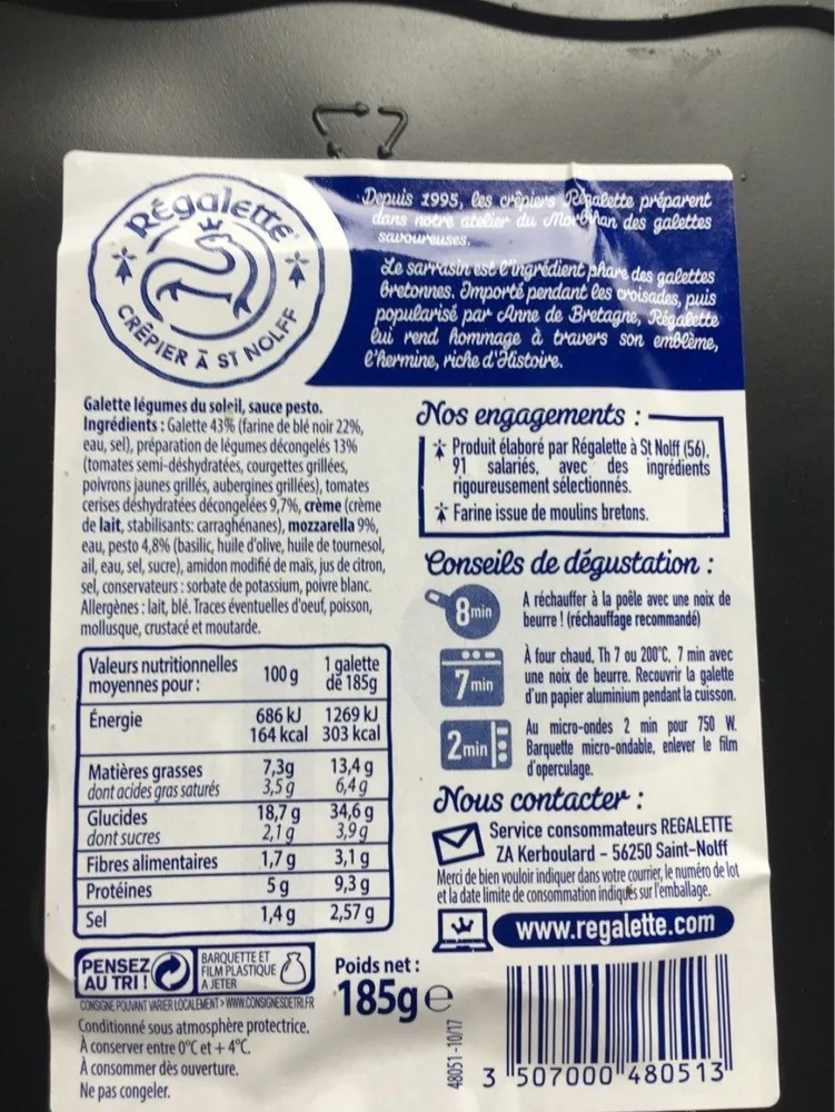 Galette légume du soleil