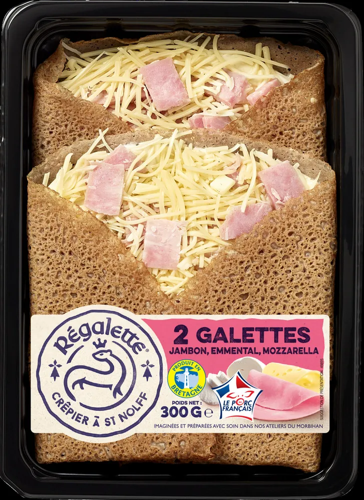 2 Galettes Jambon Emmental Mozzarella