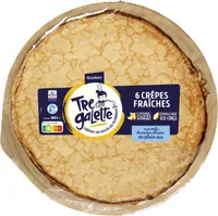 Crêpes de froment fraîches farine agriethique 6 x 50 g