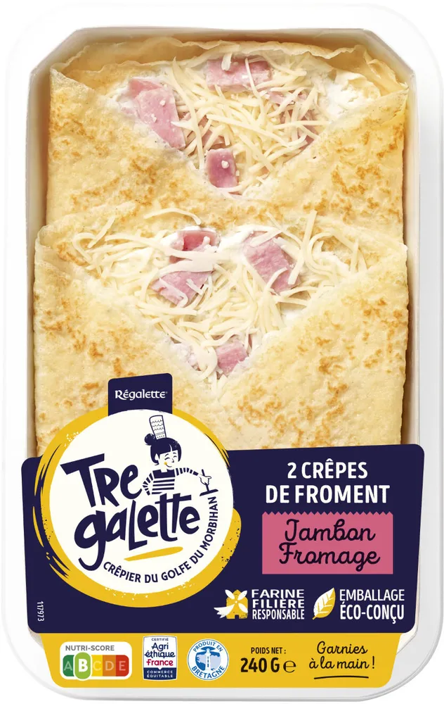 Crêpes jambon fromage 2 x 120 g