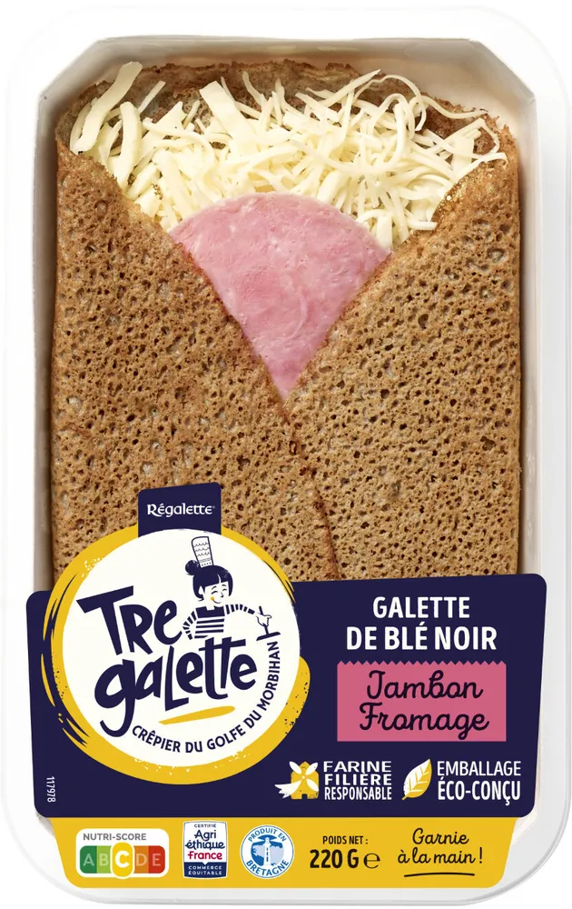 Galette de blé noir - Jambon fromage