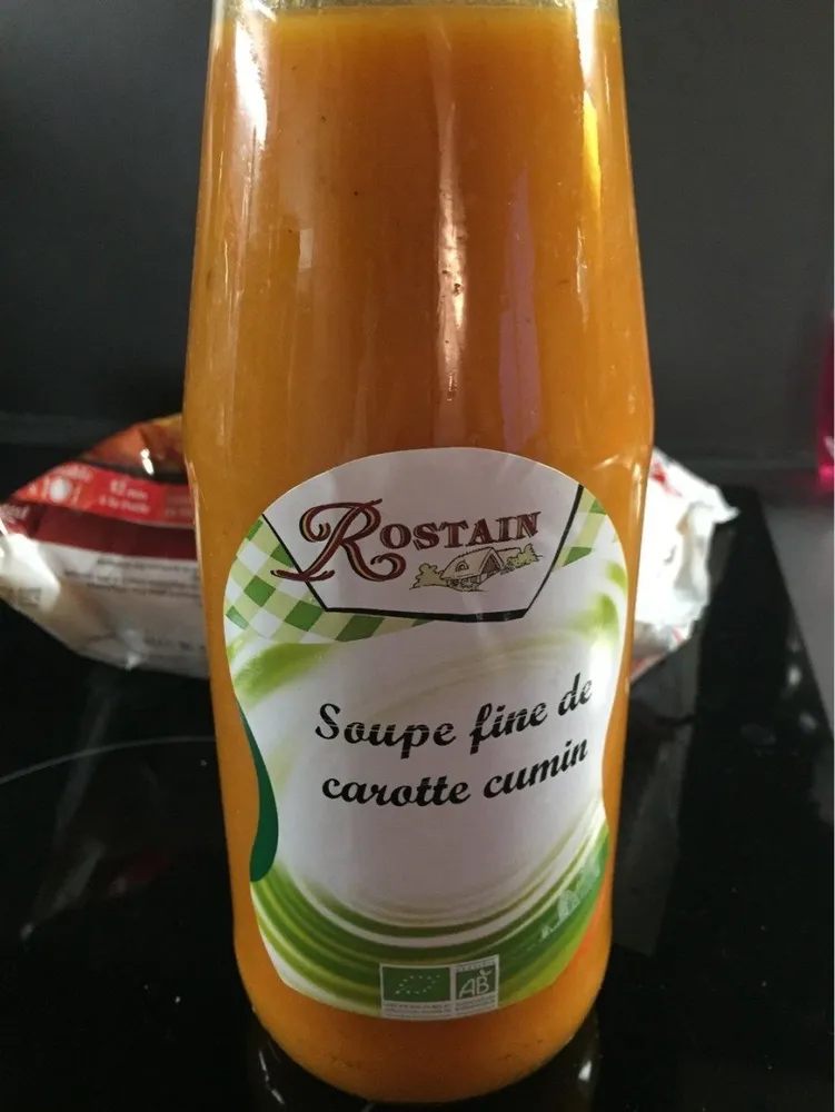 Soupe fine de carotte cumin