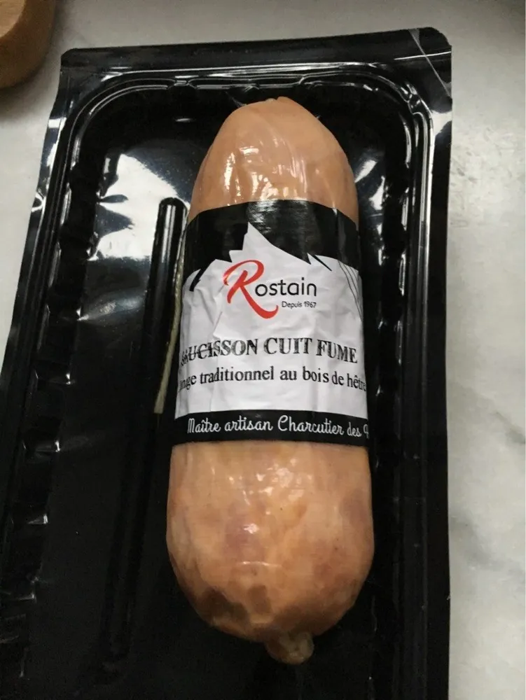 Saucisson cuit fumé bio
