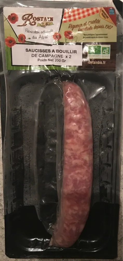 Saucisses a bouillir de campagne
