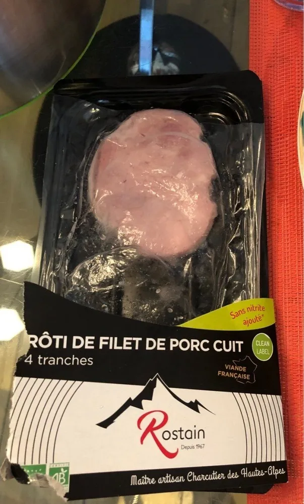 Rôti de filet de porc cuit