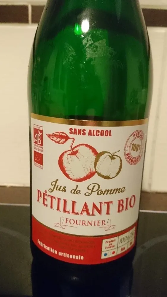 Jus de pomme pétillant bio