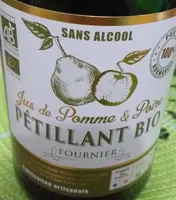 Jus de pomme et poire pétillant bio