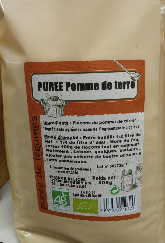 Purée pomme de terre