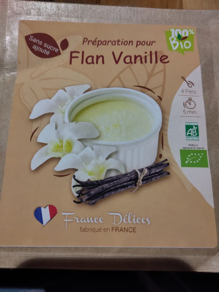 Préparation pour Flan Vanille Bio