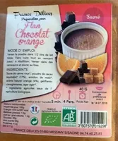 Flan Chocolat Orange