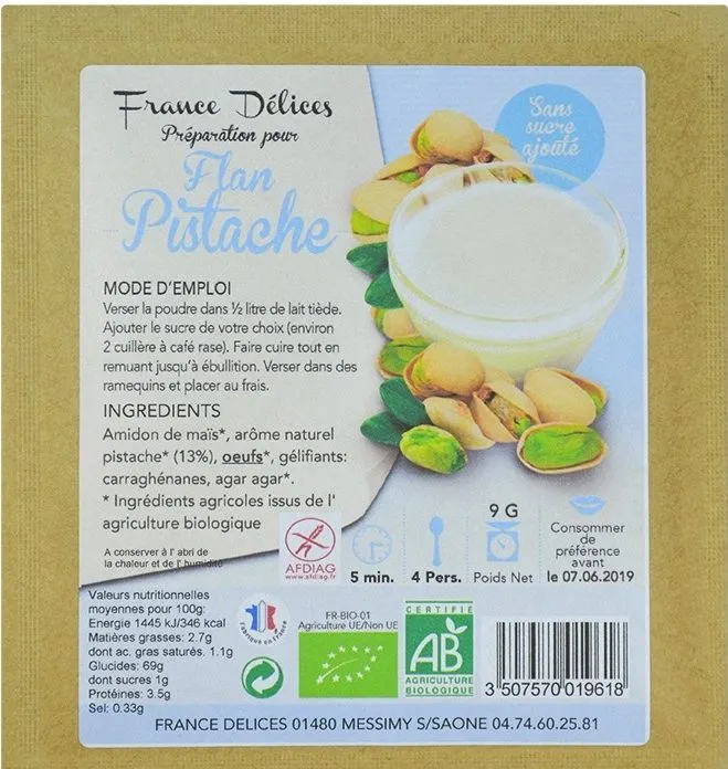 Flan à la Pistache