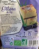Préparation pour Gâteau de Riz Bio