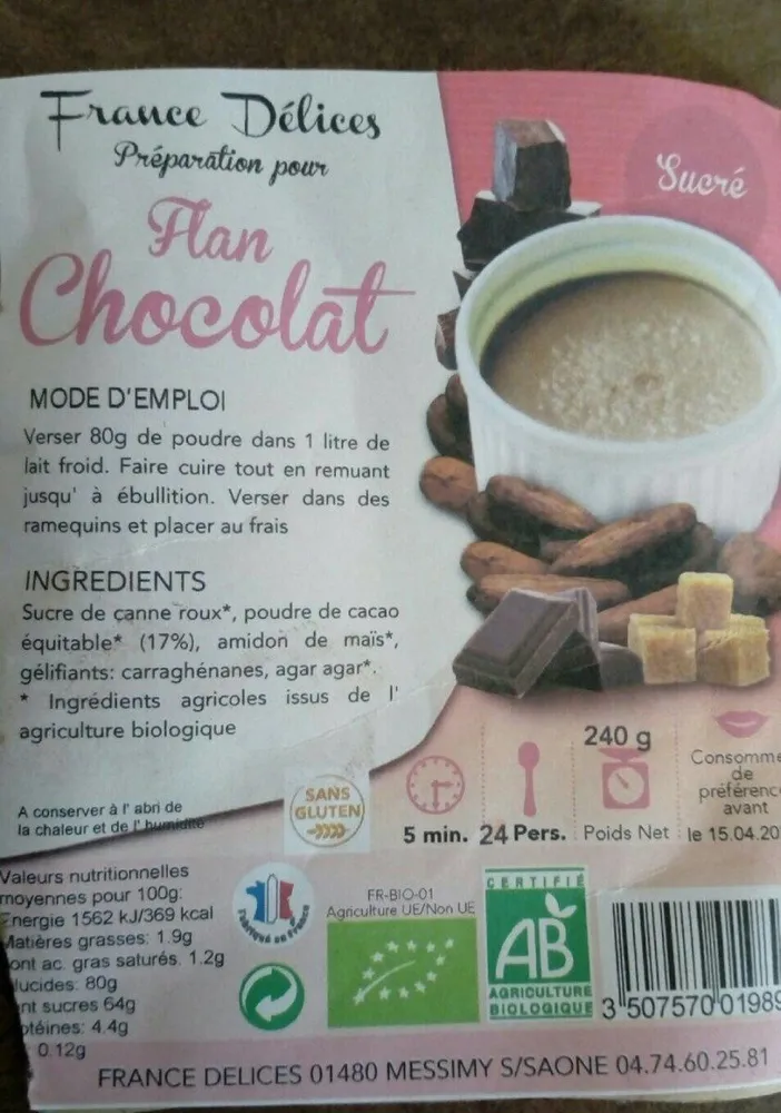 Flan chocolat