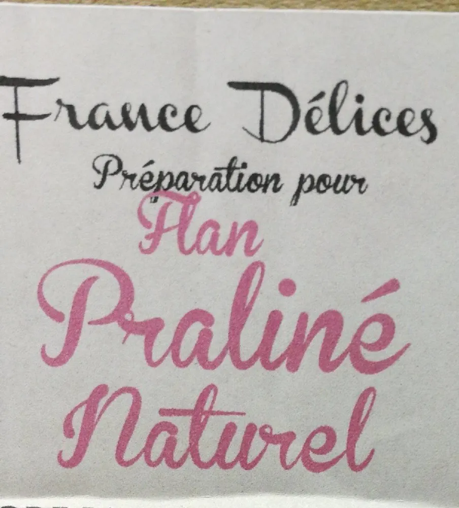 Flan praliné naturel