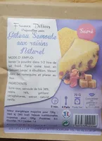 Gâteau Semoule aux Raisins Naturel