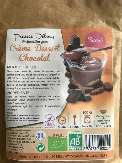Crème Dessert Chocolat