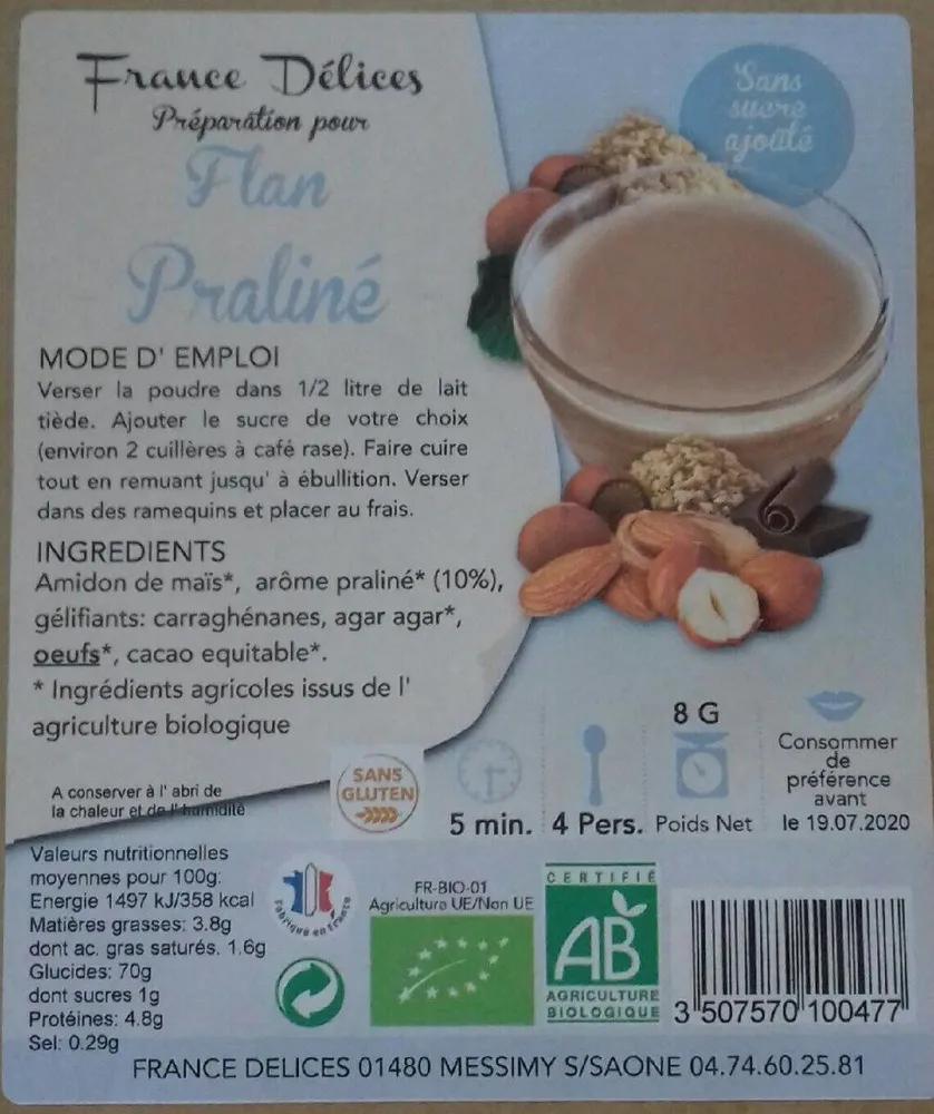 Flan praliné