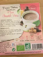 Flan chocolat/poire