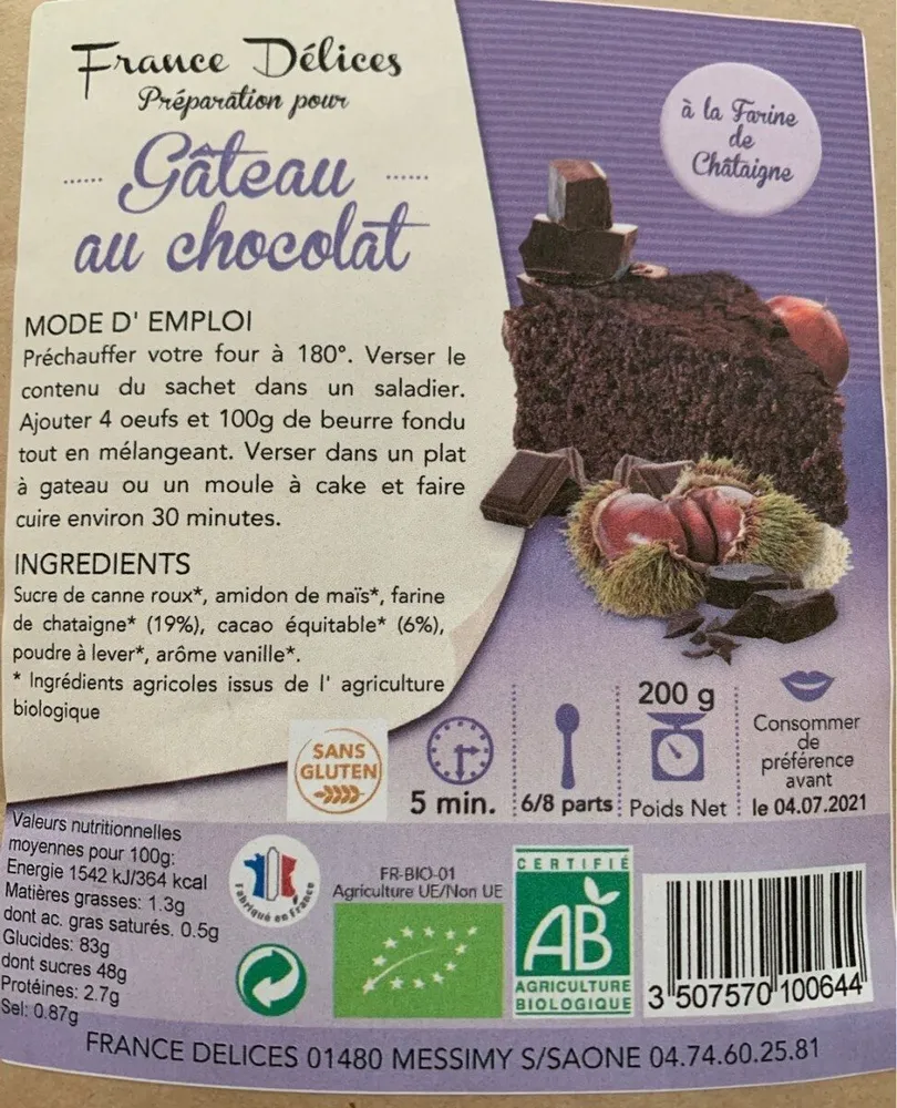 Gâteau au chocolat