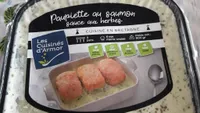 Paupiette au saumon sauce aux herbes