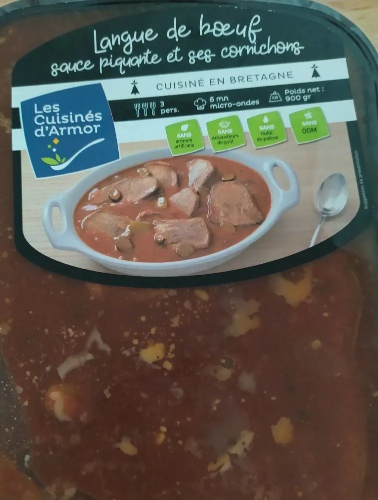 Langue de boeuf sauce piquante